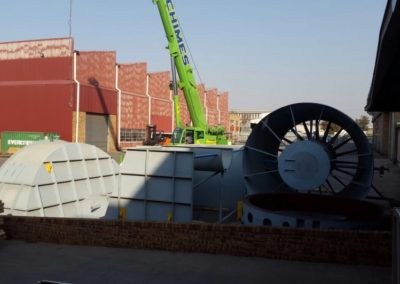 Lifting of flue units – Germiston.